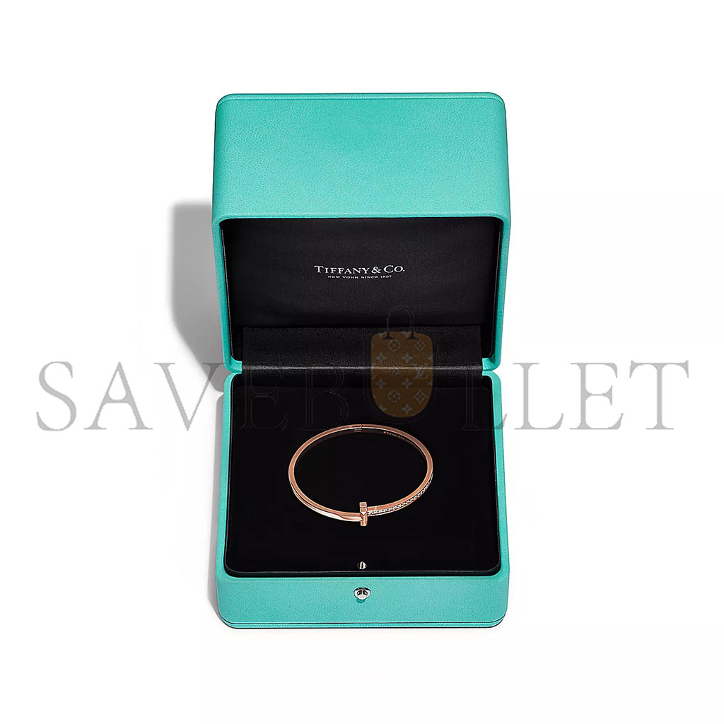 TIFFANY T T1 NARROW DIAMOND HINGED BANGLE 68315778